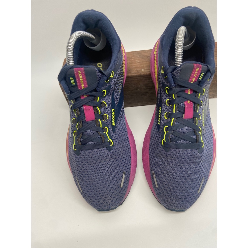 Brooks Adrenaline GTS 22 Womens Running Shoes Purple Pink Sneakers 1203531B435 - Picture 2 of 14